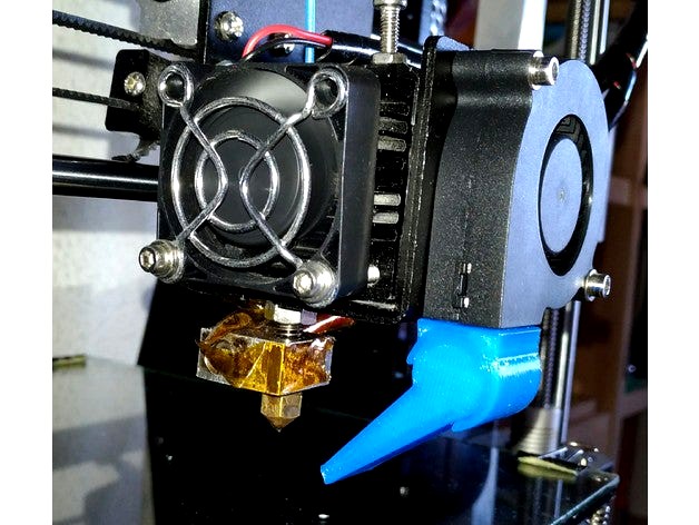 Prusa A8 steerable air nozzle by vulnerator