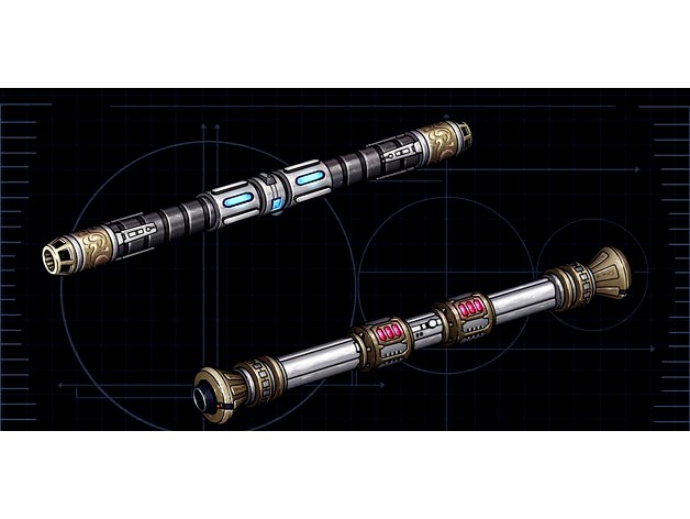 Sith Custom Double-Bladed Lightsaber by Custom_Lightsaber_Designs101