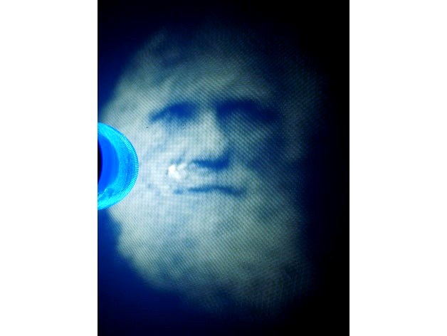 Charles Darwin Stereographic Projector by threonin