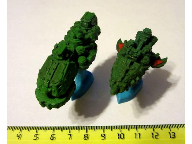 Forbidden Stars Ork Space Fleet - Remake by AgentSmith99