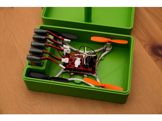 Micro 105 FPV Quadcopter Case by ecofreezy