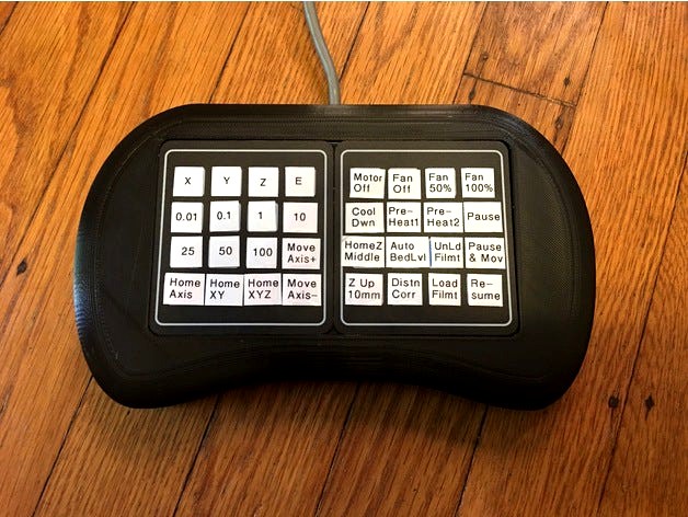 Gcode Sender (editable 32 button remote control for your printer/CNC) by Lay3rWorks