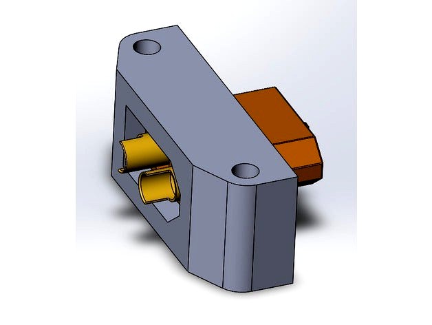 XT60 Female Mount  V1 by AllBlackRobotics