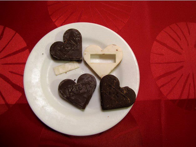 Valentine's Day Chocolate Mold (Customizable) by zsellera