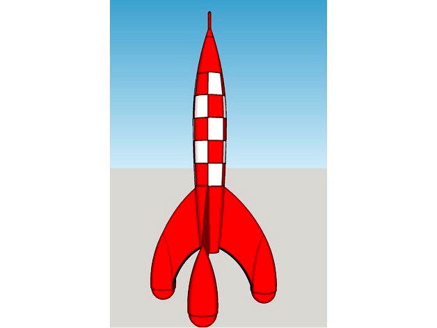 Tintin Moon Rocket Puzzle (small) by theSerendipityFactoryInc