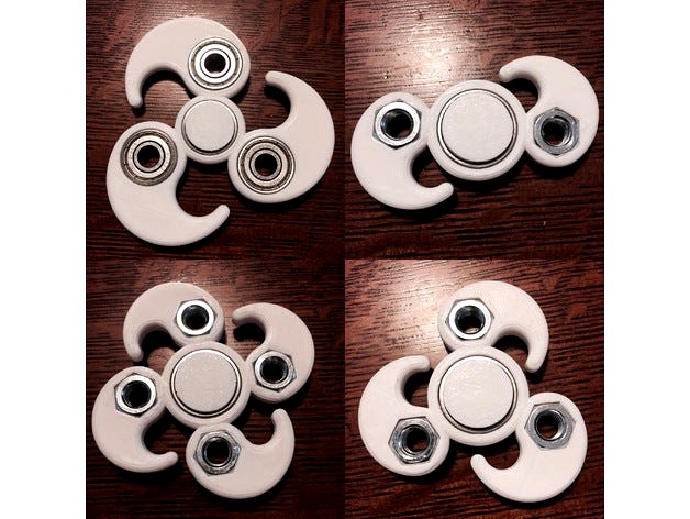 Customizable Yin-Yang Fidget Spinner by Lucina