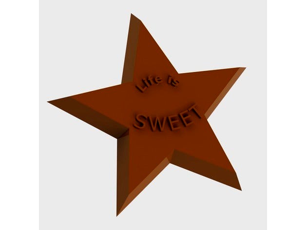 Life is sweet - Candy mold (positive master) by NathanMajernik