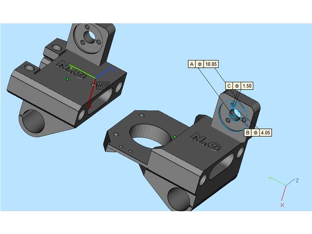 Abbas V11 Güncelleme 5mm Traplez Kurşun Vida İçin X Motor Tutucu Ve Karşılığı by neco066