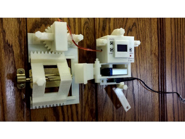 Motorized bluetooth slidebolt lock V.3 by ManWithoutOptions