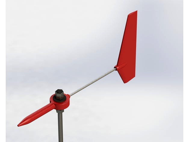 Wind vane (on M8 threaded rod) by leonsurfdude