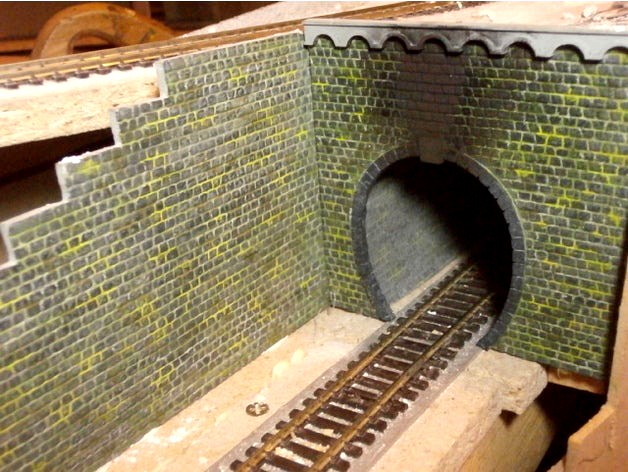 SCALEPRINT WC-20 WALL CAPPING WITH ARCHES 00/H0 SCALE by timbologist