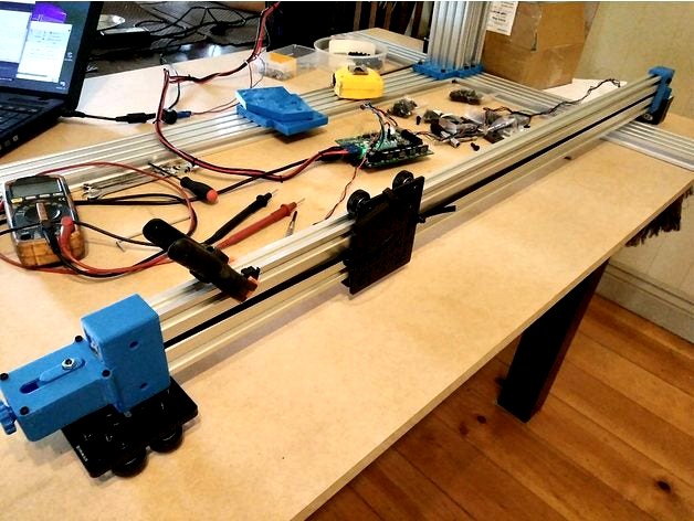 OpenBuilds 6020 Rail X axis Belt driven with Adjustment by ant0ny