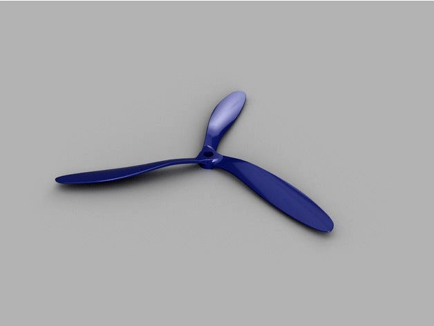 Three Blade 8x4 Propeller CW and CCW by Tetsumes 3d model