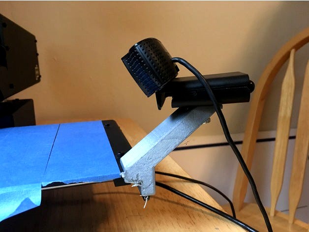 Printrbot Simple Metal Webcam print bed angled connector by harlev