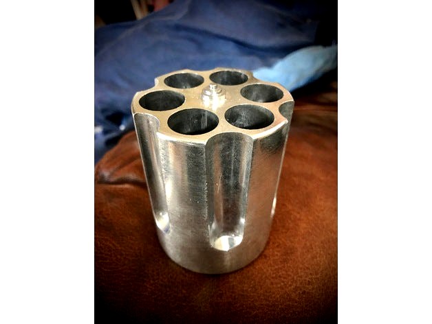 Revolver Cylinder Pen Holder by rezin8