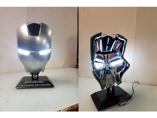 Iron Man MK2 MK 2 Faceplate Mask interieur by DaDave