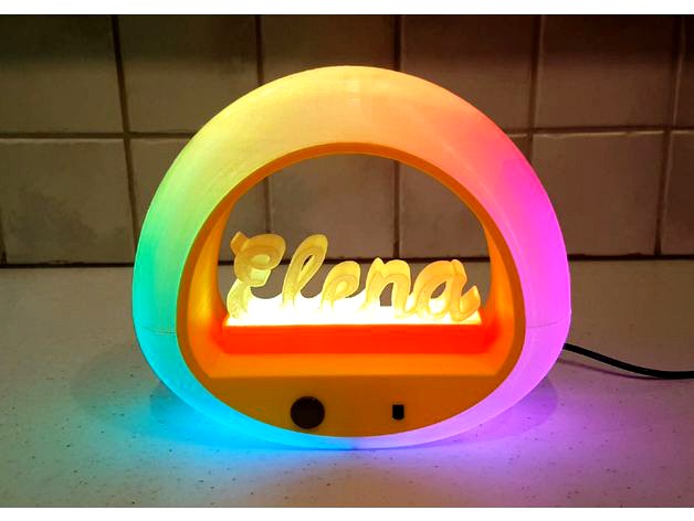 3d printed led night lamp by brettdaman