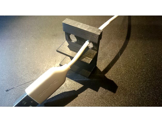 Cable bracket for Ikea shelf (16mm thickness) by DanielKolz