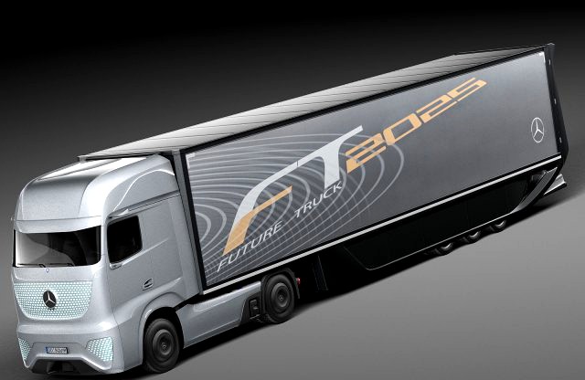 Mercedes-Benz FT 2025 Future Truck with trailer 3D Model