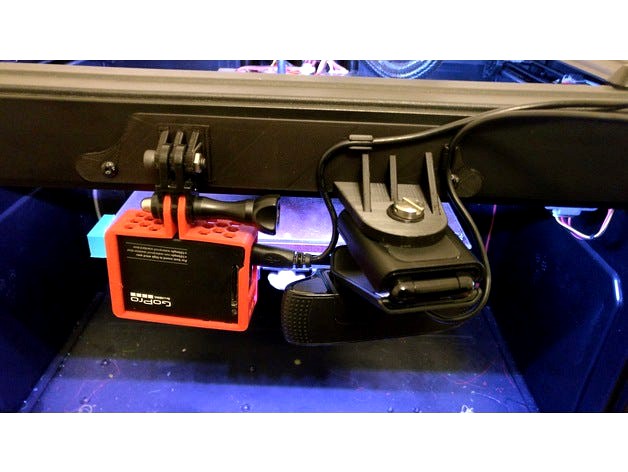 Dual Camera mount for Flashforge Creator Pro 2016 by ByteSlinger