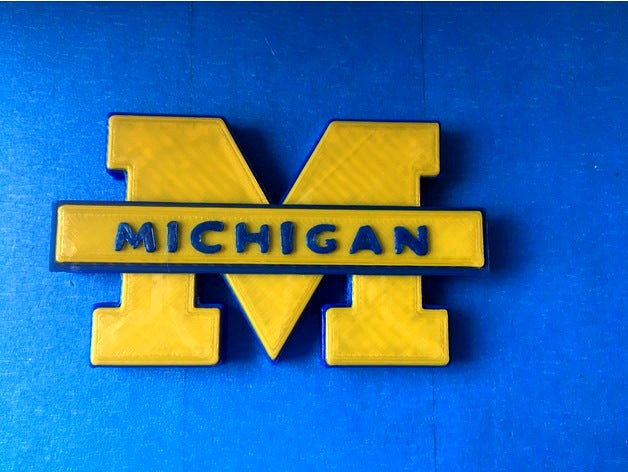 University of Michigan Block M Magnet by mcfada