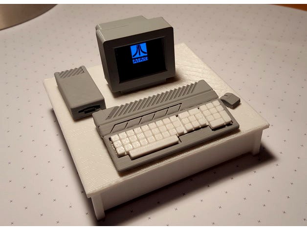 Mini Atari ST 520 with Arduino, Display and Temperature by PHolzwarth