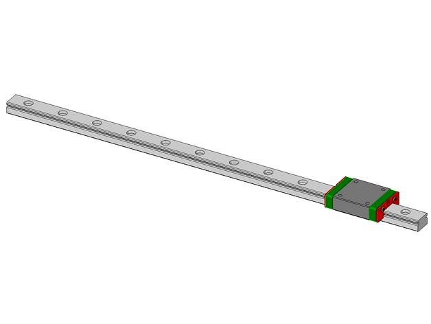 MGN12 Linear Guide + MGN12H Long linear carriage by Artu66