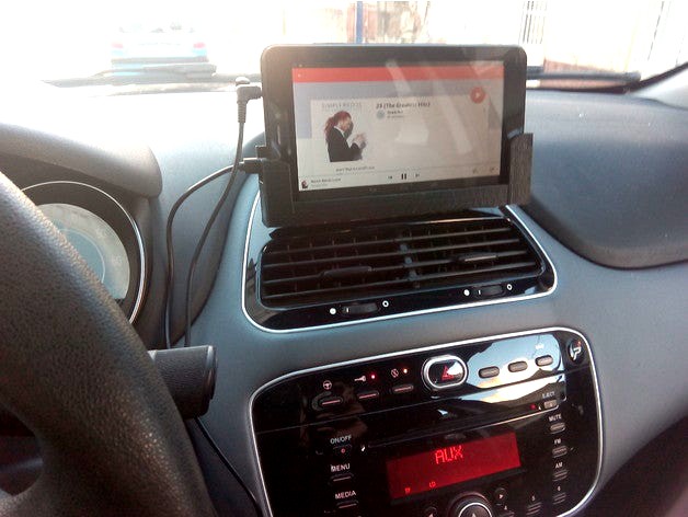 Attachment of tablet 7" FIAT PUNTO evo by Rex70