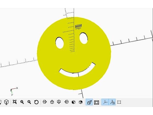 Smile Face V1001 - OpenScad by KySyth