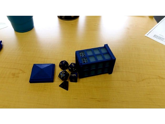 Tardis Dice Holder by mrhers2