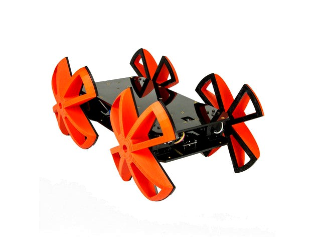 RobotGeek Whegly - Arduino Compatible Wheg Robot Kit by robotgeek 3d model