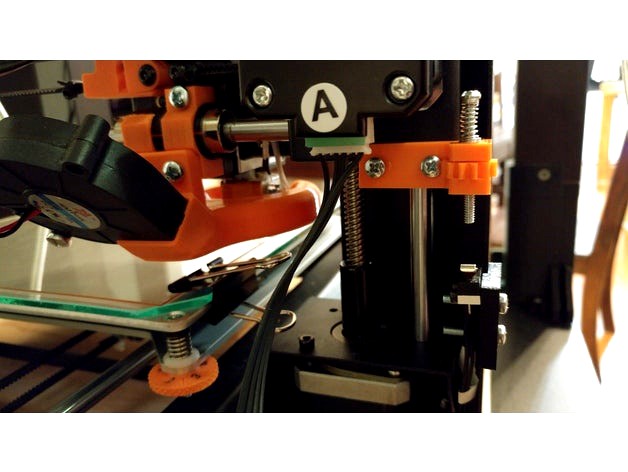 Wanhao i3 adjustable z endstop Thumbwheel Remix by iplaythisgame