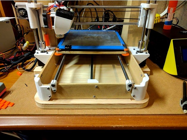 OLD - Base for Mostly Printed 3D Printer MP3DP by Jeffeb3
