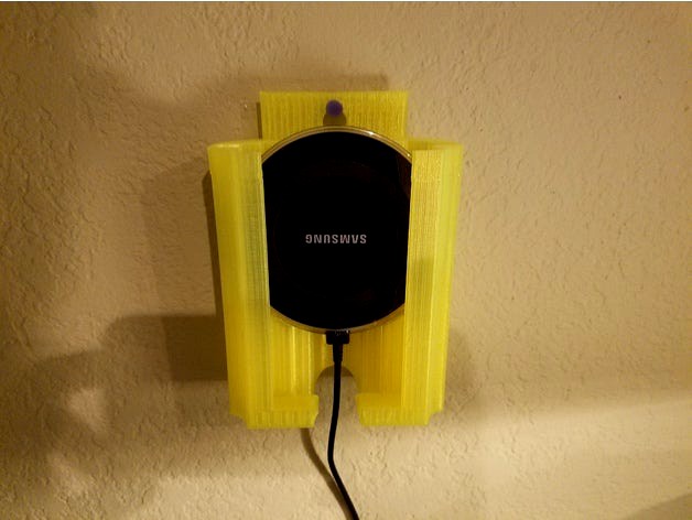 Samsung Galaxy 7 and wireless charger holder by MoPrinter