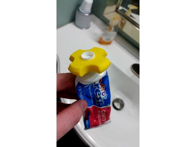 Tooth Paste Cap Tool by blu3lit3