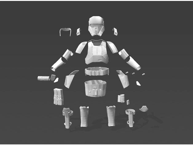 Shore Trooper Armour Suit 6 Foot by Jace1969