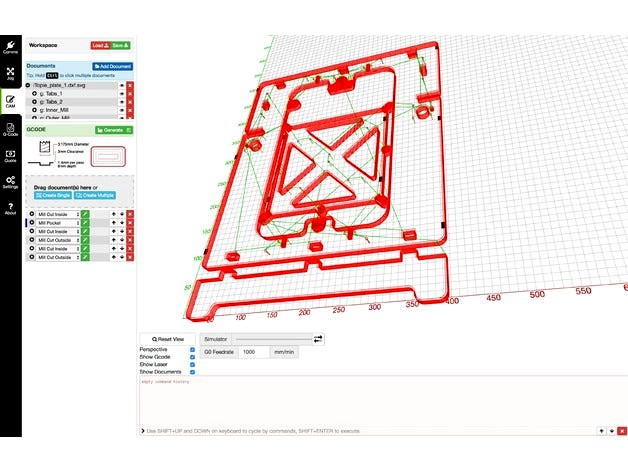 iTopie 3D Printer frame - LaserWeb4 Workspace by cojarbi