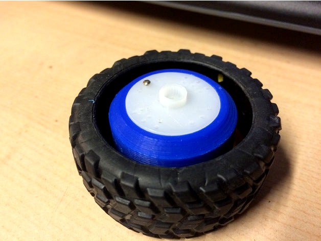 Bruder Wheel Servo remix for SG90 servo horn by Ajaxjones