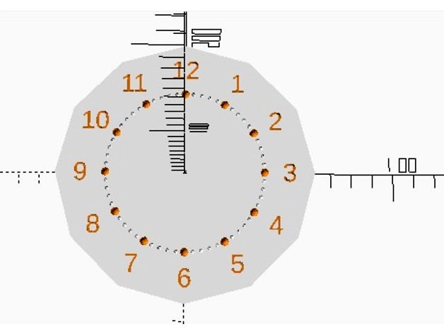 OpenScad Clock by KySyth