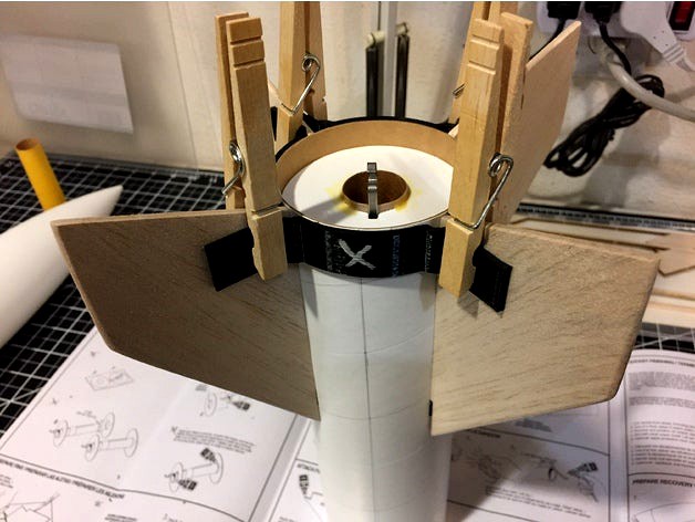 Another Parametric Model Rocket Fin Alignment Tool by brotherjethro