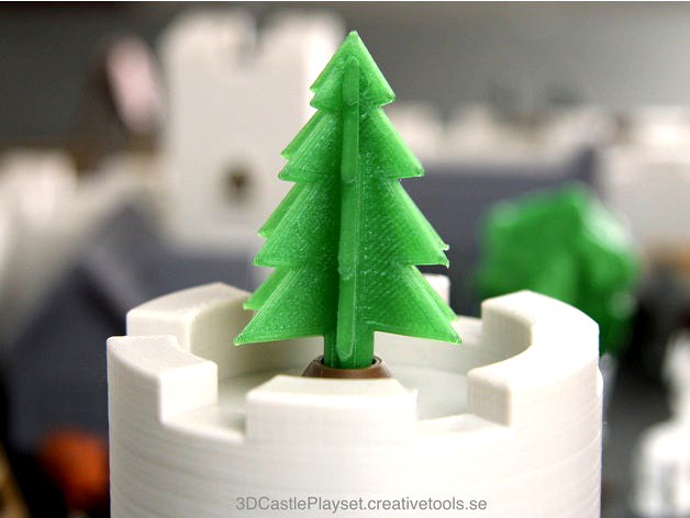 Simple 3D-printable pine tree by CreativeTools