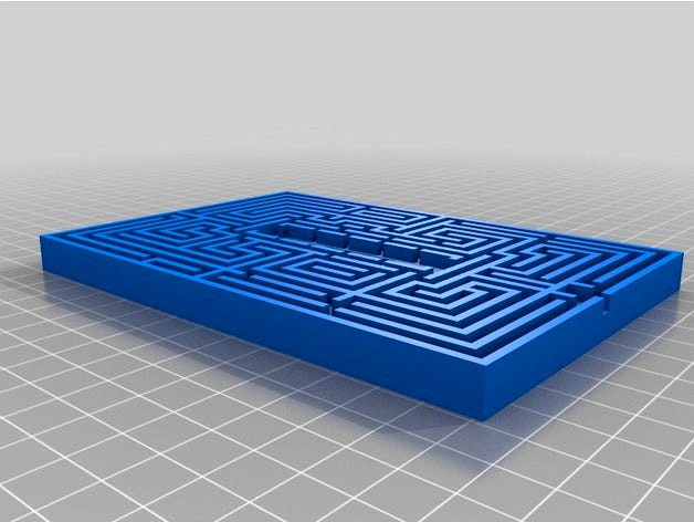 Overlook Maze on Switch Plate Less Tall by pottedmeat7