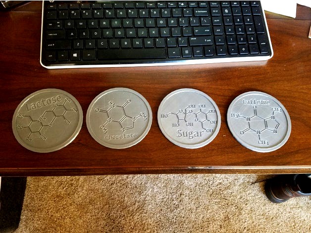 Molecular Coasters Remixed and Named by SuperSteve