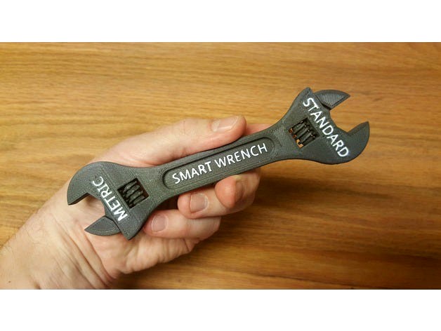 Fully assembled 3D printable SMART wrench by bLITzJoN