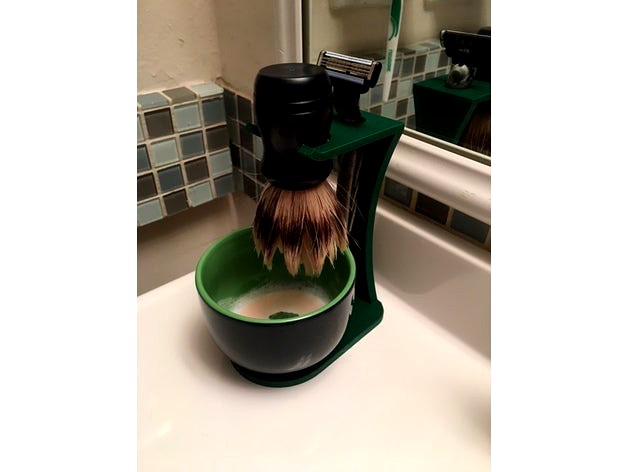 Shaving Brush and Bowl Holder by nanonick