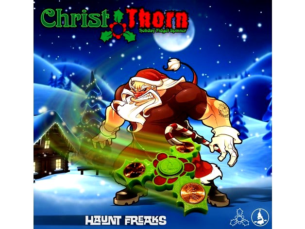 Christ Thorn holly-day Spinner by HauntFreaks