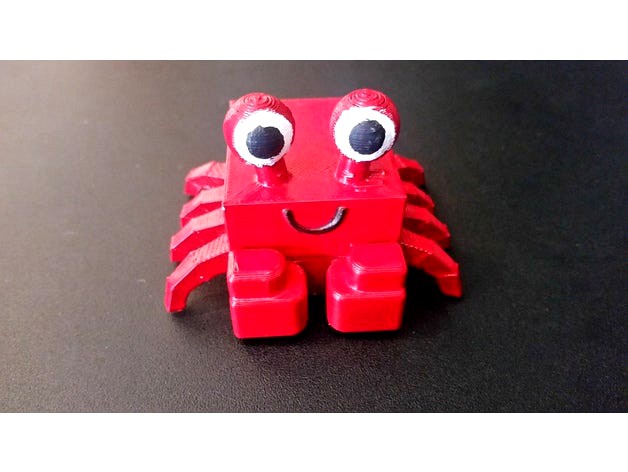3D Block Zoo Crab by ChaosCoreTech