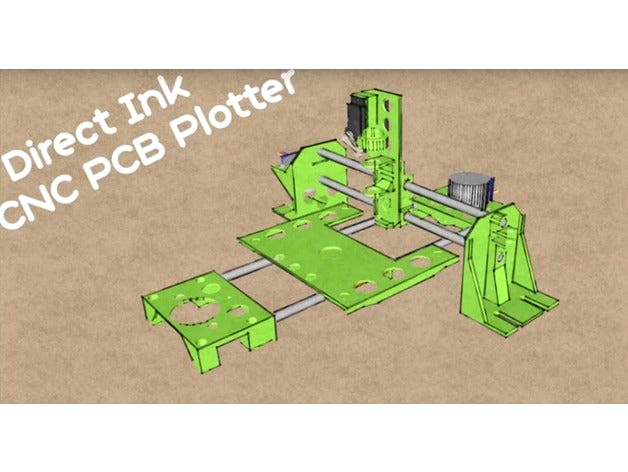 Direct Ink PCB Plotter by Kyo
