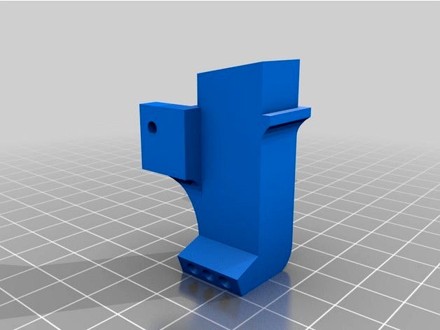 Fan holder and deflector for Anet A6 by lameroon