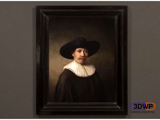 The Next Rembrandt Lithophane by 3DWP